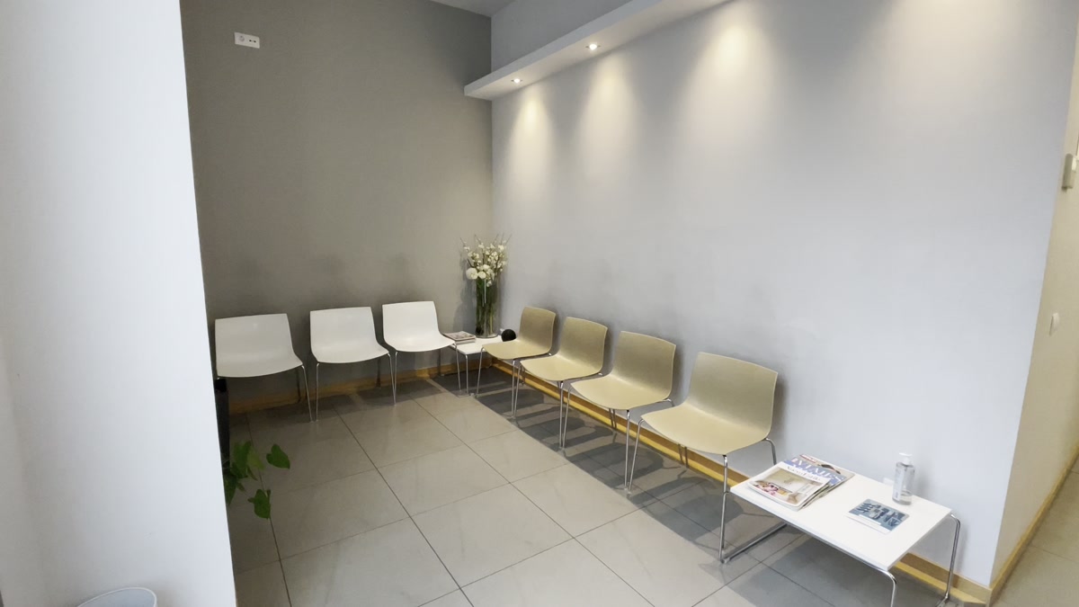 Sala de espera Clínica Ederma